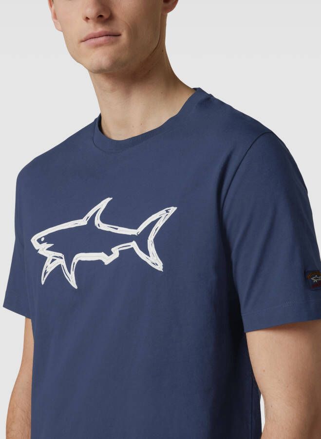 PAUL & SHARK T-shirt met motiefprint