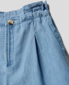Pepe Jeans Korte jeans met bandplooien model 'JIMENA'