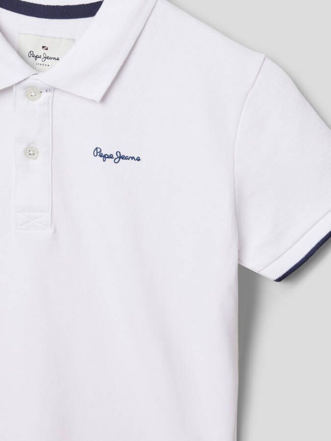 Pepe Jeans Poloshirt met labelprint model 'THOR'
