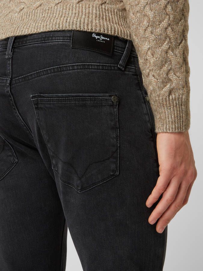 Pepe Jeans Slim fit jeans met labelpatch model 'Stanley'