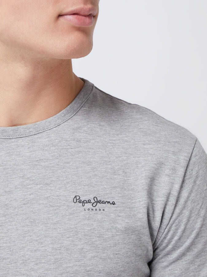 Pepe Jeans Slim fit shirt met lange mouwen en logo