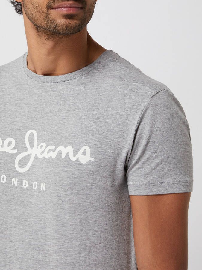 Pepe Jeans Slim fit T-shirt met logo