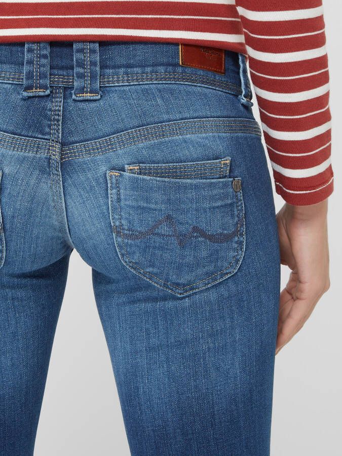Pepe Jeans Straight fit jeans met stretch model 'Venus'
