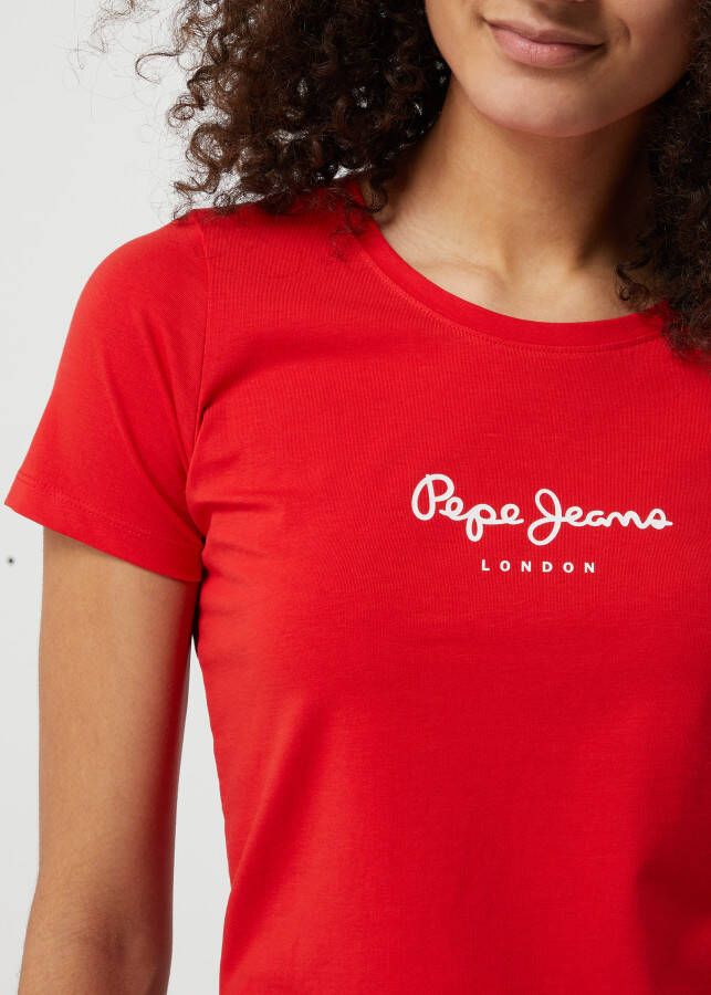 Pepe Jeans T-shirt met print model 'New Virginia'