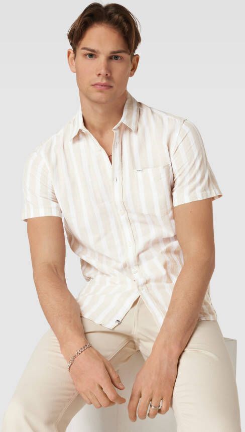 Pepe Jeans Vrijetijdsoverhemd met labeldetail model 'LATIMER'