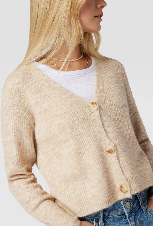Pieces Gebreid jack met V-hals model 'Ellen'