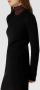 PIECES ribgebreide jurk PCELLEN van gerecycled polyester zwart - Thumbnail 3