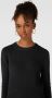 PIECES ribgebreide jurk PCELLEN van gerecycled polyester zwart - Thumbnail 4