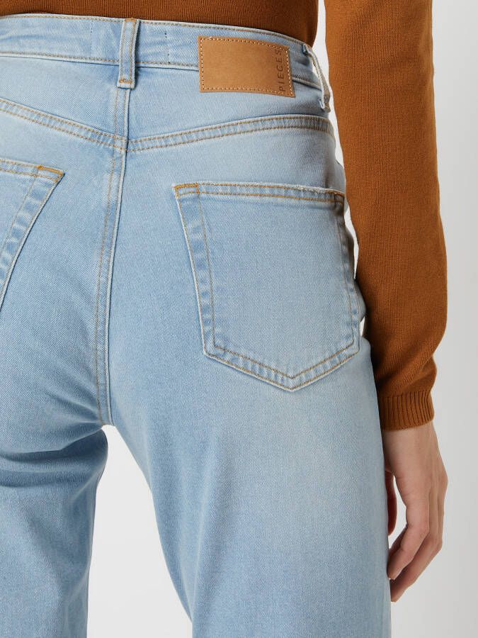Pieces Mom fit jeans met stretch model 'Leah'