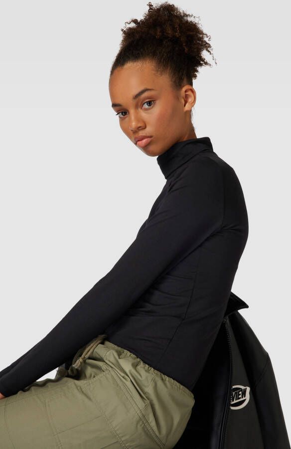 Pieces Shirt met lange mouwen en col model 'SIRENE'