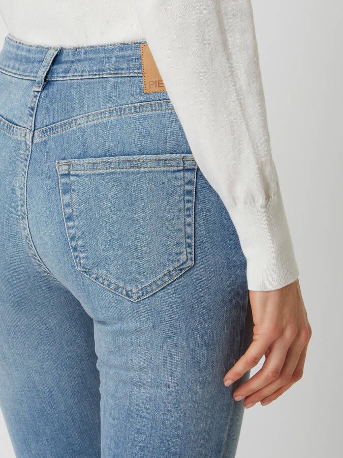 Pieces Skinny fit jeans met labelpatch model 'Pelly'