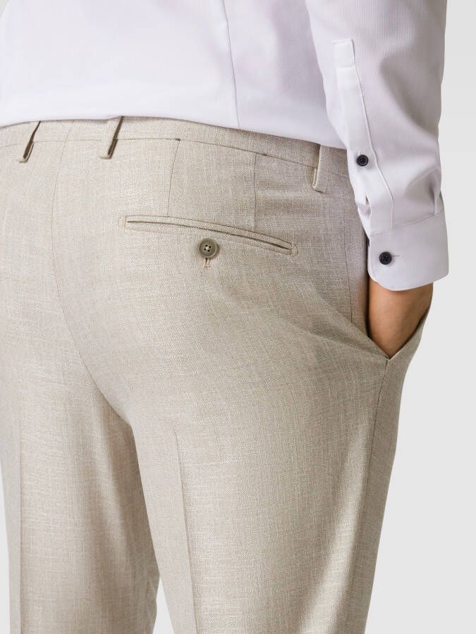 Pierre Cardin Stoffen broek met persplooien model 'Ryan'