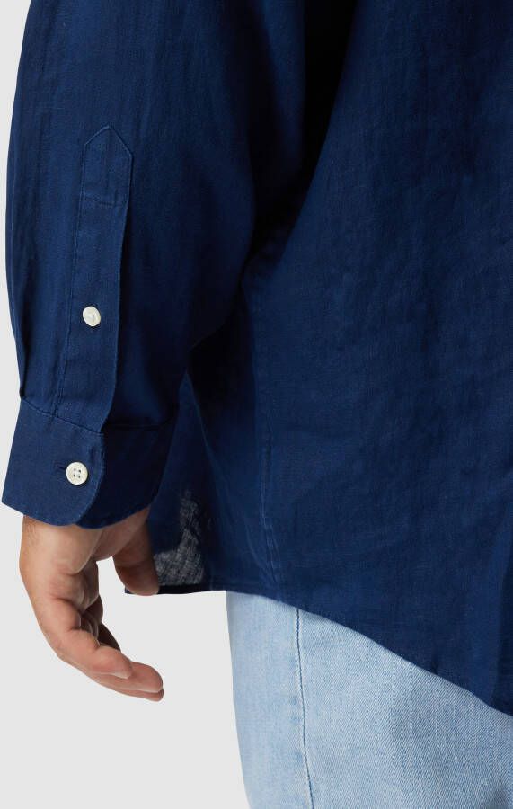 Polo Ralph Lauren Big & Tall Linnen overhemd met logostitching