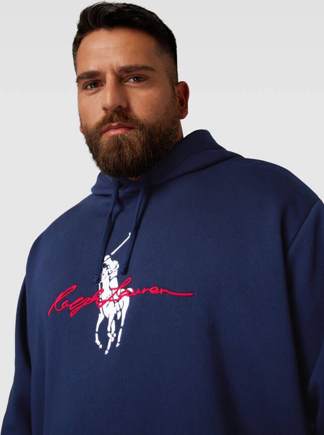 Polo Ralph Lauren Big & Tall PLUS SIZE hoodie met labelstitching