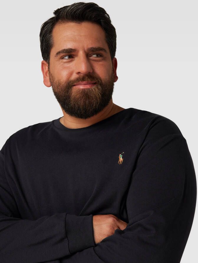 Polo Ralph Lauren Big & Tall PLUS SIZE shirt met lange mouwen en logostitching - Foto 2