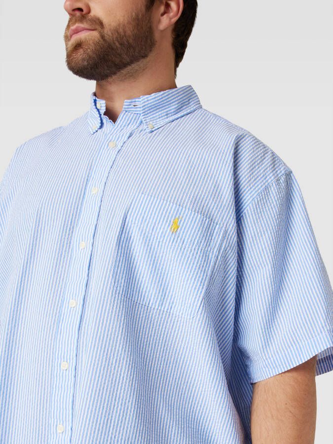 Polo Ralph Lauren Big & Tall PLUS SIZE vrijetijdsoverhemd met labelstitching