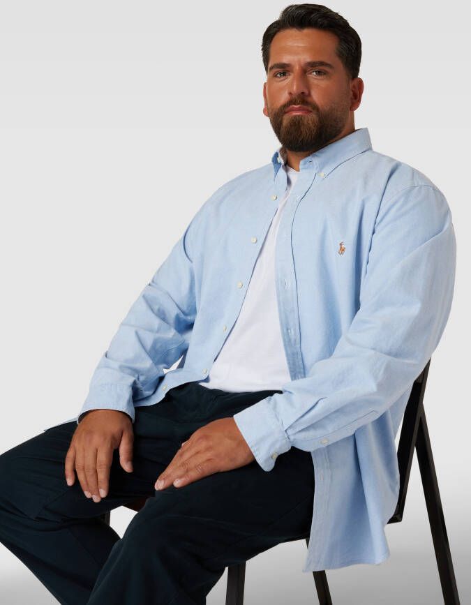 Polo Ralph Lauren Big & Tall PLUS SIZE vrijetijdsoverhemd met labelstitching