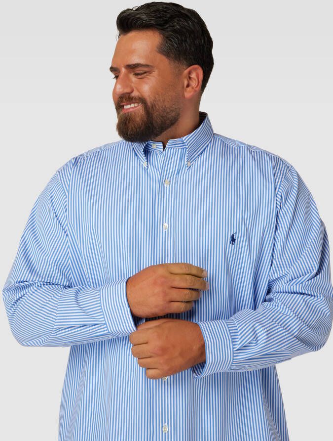 Polo Ralph Lauren Big & Tall PLUS SIZE vrijetijdsoverhemd met streepmotief