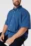 POLO Ralph Lauren Big & Tall +size regular fit overhemd met textuur dark indigo - Thumbnail 4