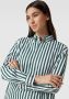 Polo Ralph Lauren Gestreept Casual Overhemd met Geknoopte Kraag Groen Dames - Thumbnail 4