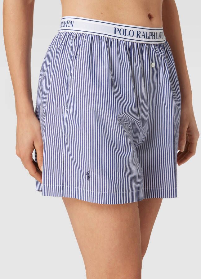 Polo Ralph Lauren Korte pyjamabroek met elastische band met logo - Foto 2