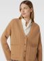 Polo Ralph Lauren Cardigan van een mix van katoen en kasjmier met labelstitching - Thumbnail 3