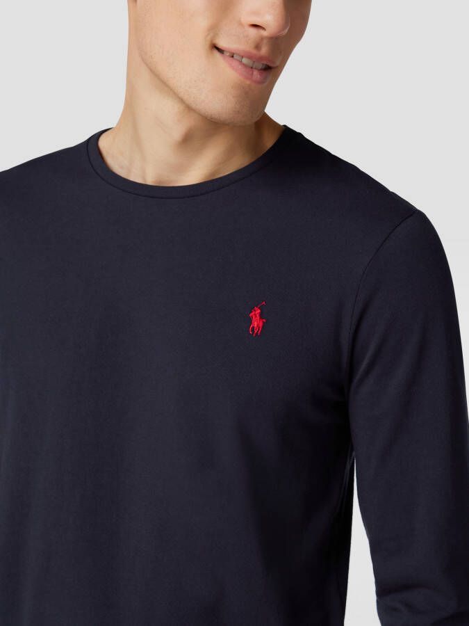 Polo Ralph Lauren Custom slim fit shirt met lange mouwen en ronde hals