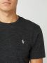 Polo Ralph Lauren Custom Slim Fit T-shirt Zwart Marl Heather Blue Heren - Thumbnail 4