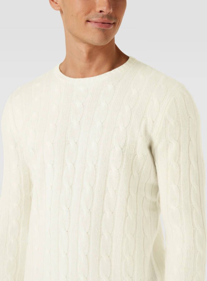 Polo Ralph Lauren Kasjmier pullover met kabelpatroon model 'CABLE'