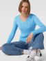 Polo Ralph Lauren Blauwe Sweaters Kimberly Lange Mouw Pullover Blue Dames - Thumbnail 3