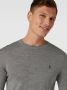 Ralph Lauren Geribbelde Ronde Hals Sweater met Geborduurd Pony Logo Gray Dames - Thumbnail 3