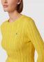 Polo Ralph Lauren Katoenen kabelgebreide trui met ronde hals Yellow Dames - Thumbnail 3