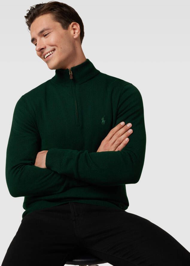 Polo Ralph Lauren Gebreide pullover van wol met logostitching