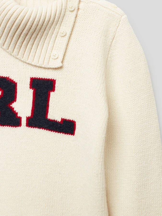 Polo Ralph Lauren Kids Gebreide pullover met logodetail en col