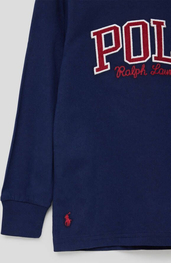 Polo Ralph Lauren Kids Shirt met lange mouwen en labelstitching