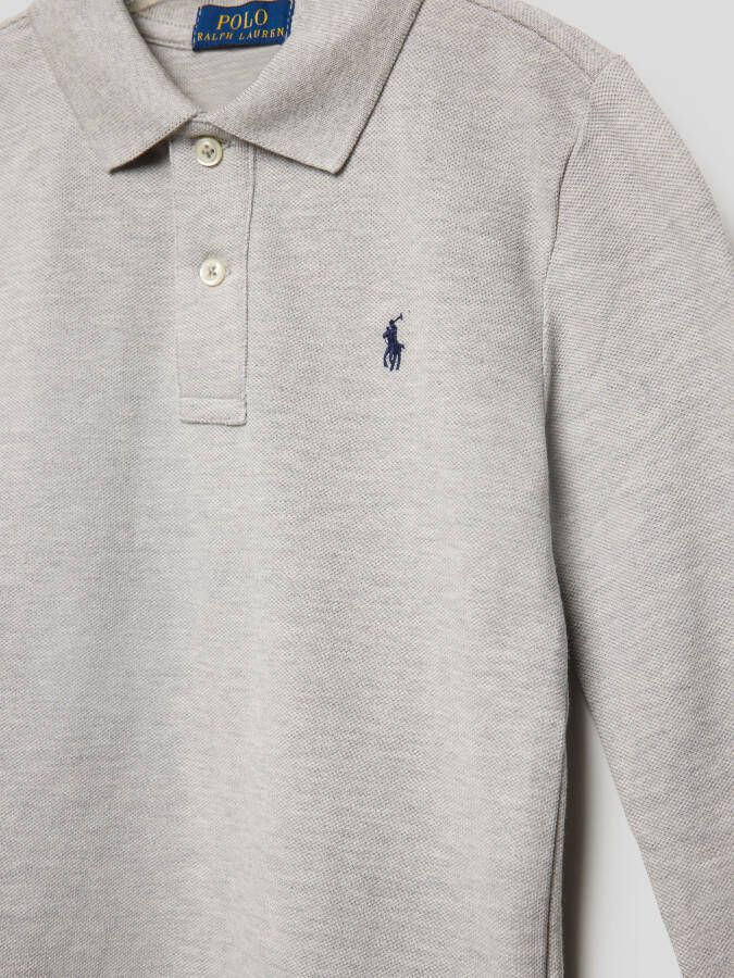 Polo Ralph Lauren Kids Shirt met lange mouwen polokraag en logostitching