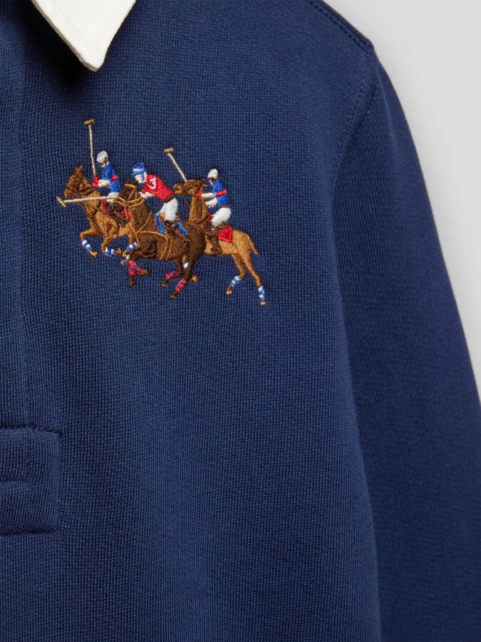 Polo Ralph Lauren Kids Sweatshirt met labelstitching model 'RUGBY' - Foto 2