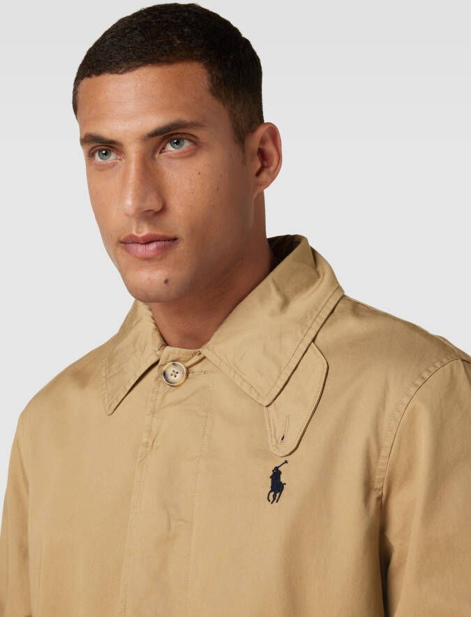 Polo Ralph Lauren Lange jas met platte kraag model 'WALKING'