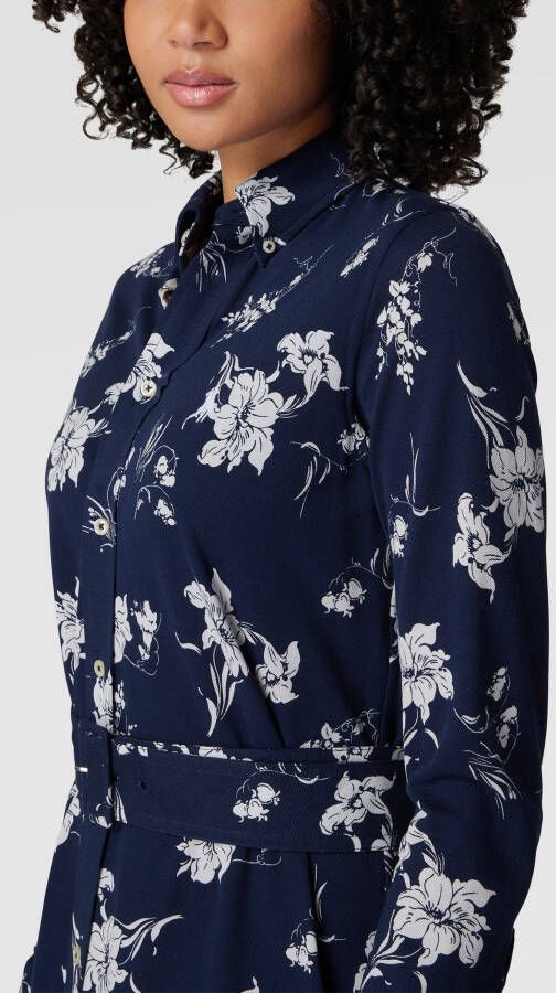 Polo Ralph Lauren Overhemdjurk in midilengte met all-over bloemenmotief