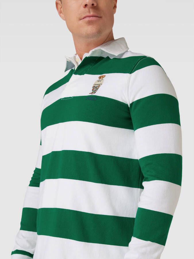 Polo Ralph Lauren Poloshirt in design met lange mouwen model 'Rugby'