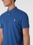 Polo Ralph Lauren Iconische Custom Slim Fit Piqué Polo Blue Heren - Thumbnail 2