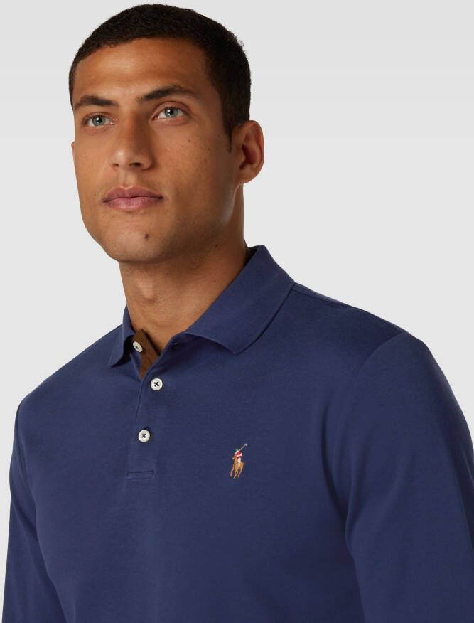 Polo Ralph Lauren Slim fit poloshirt in logostitching - Foto 2