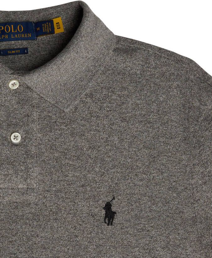 POLO Ralph Lauren slim fit polo met logo canterbury heather