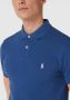 Polo Ralph Lauren polo Slim Fit blauw effen katoen logo wit - Thumbnail 7