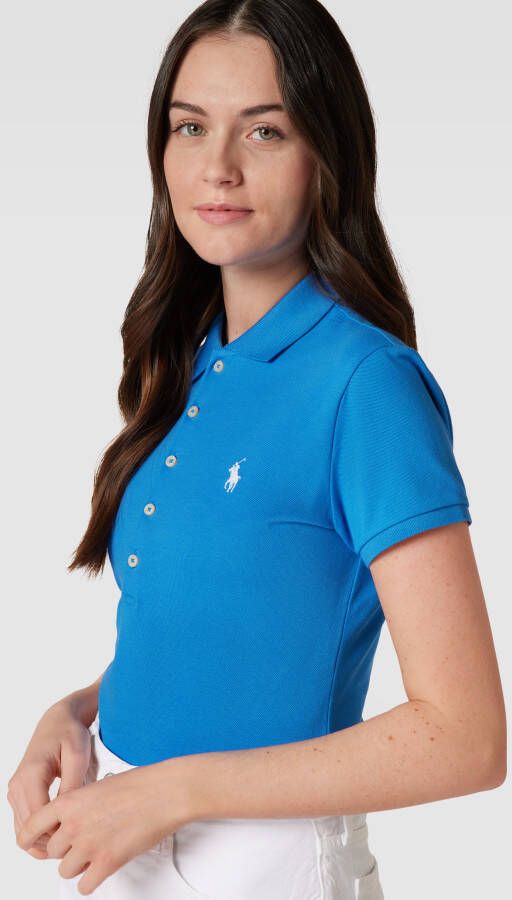 Polo Ralph Lauren Poloshirt met logostitching model 'JULIE'