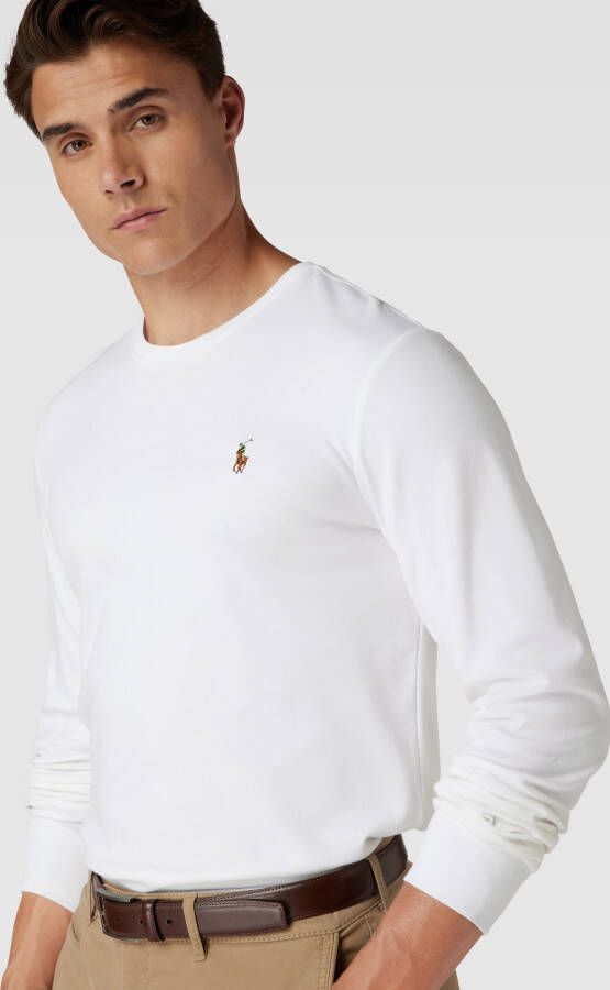 Polo Ralph Lauren Shirt met lange mouwen en labelstitching