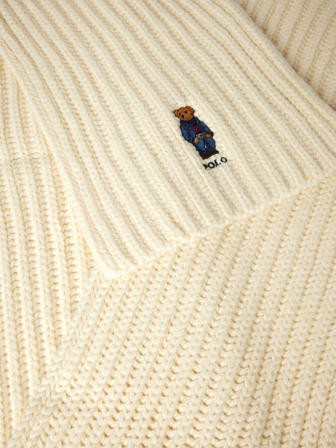Polo Ralph Lauren Sjaal met structuurmotief model 'BEAR' - Foto 3