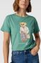 Ralph Lauren Polo Bear Groene T-Shirt voor Vrouwen Groen Dames - Thumbnail 2