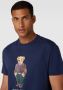 Polo Ralph Lauren Klassiek Cruise Navy Hrtg Bear T-Shirt voor Heren Blue Heren - Thumbnail 7