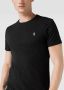 Polo Ralph Lauren Custom Slim Fit T-shirt Zwart Marl Heather Blue Heren - Thumbnail 3